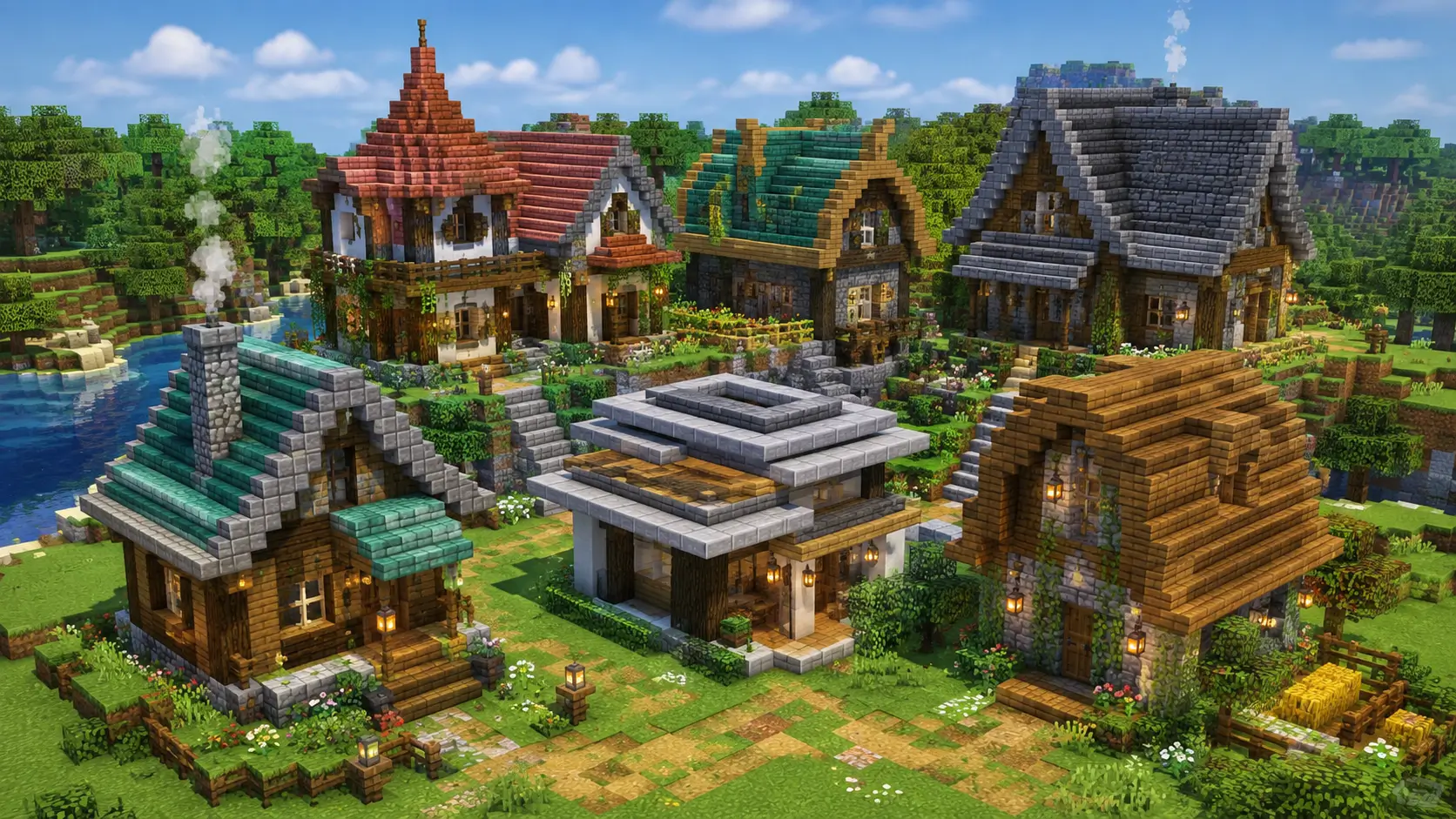 minecraft roof design ideas