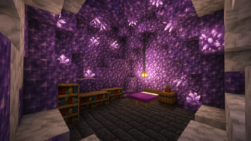 Amethyst Geode Living Room