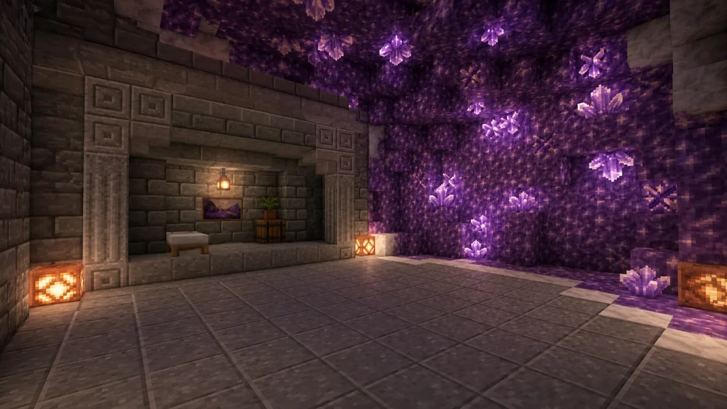 Amethyst-Lit Cave Vault