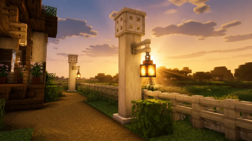 Birch Cottage Lantern Post