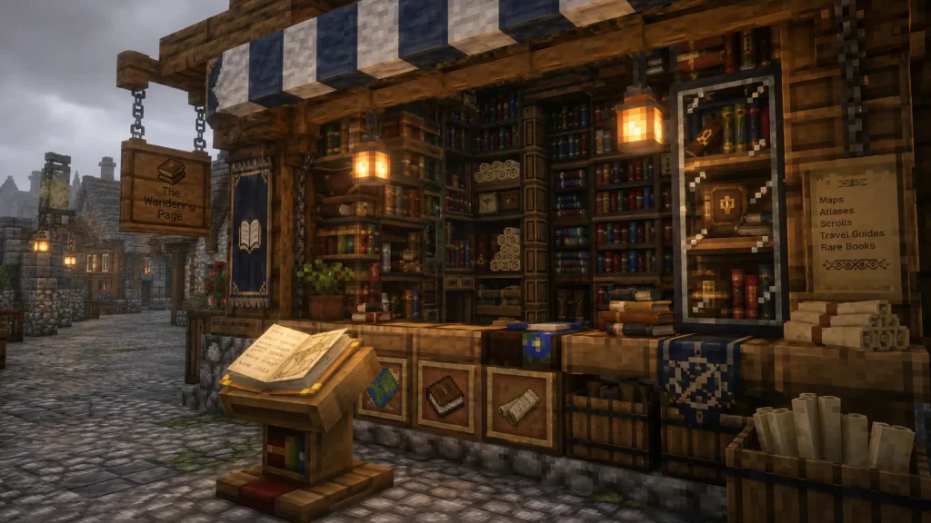Bookseller and Mapmaker's Stall