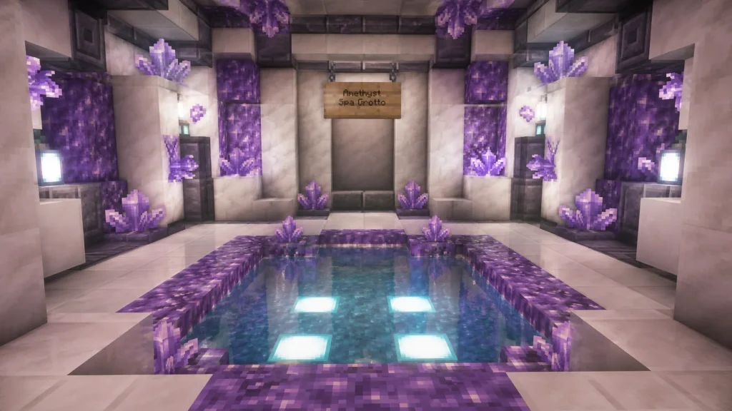 Calcite-and-Amethyst Spa Grotto