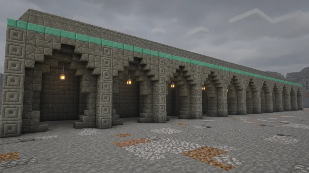 Chiseled Tuff Machine Hall