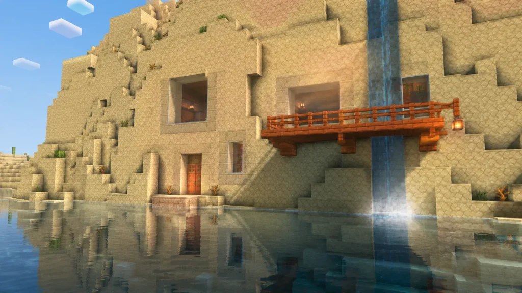 Cliff-Carved Oasis Dwelling
