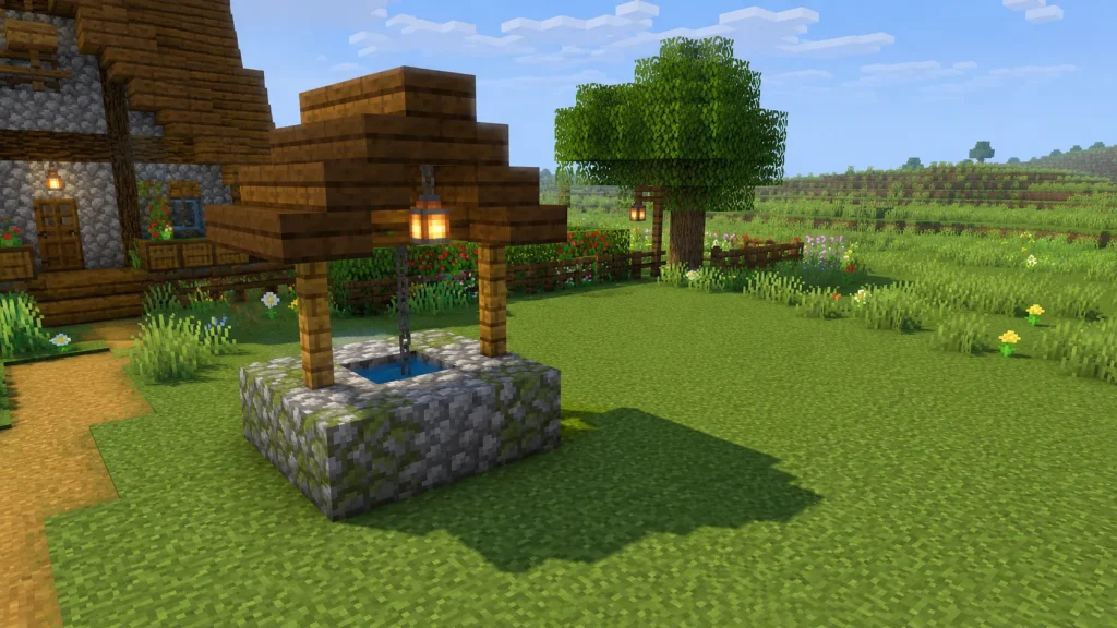 Cobblestone Wishing Well