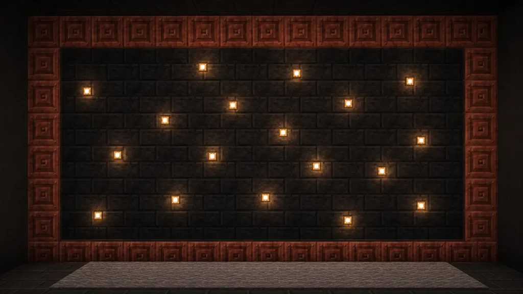 Copper Bulb Feature Wall