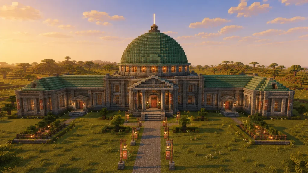 Copper-Domed Grand Estate