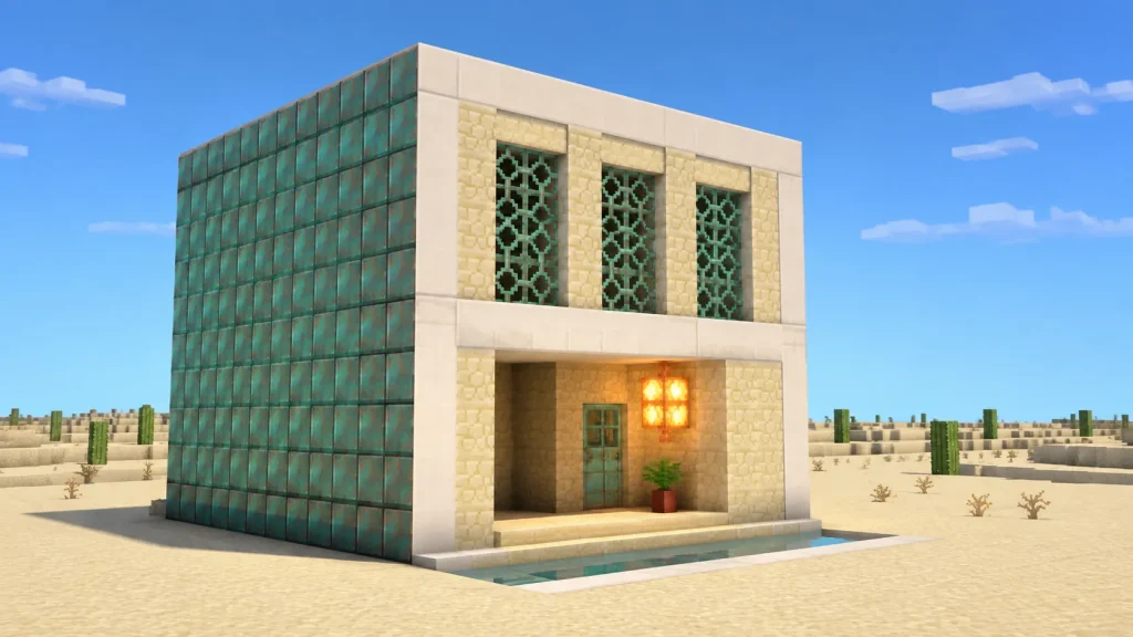Copper-Trimmed Modern House