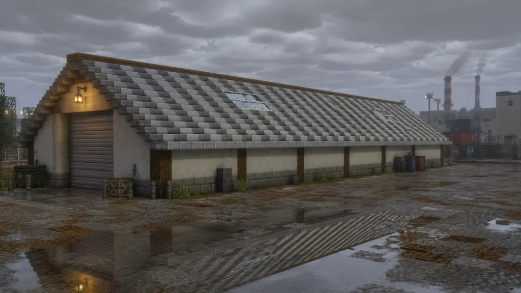 Corrugated Warehouse Roof