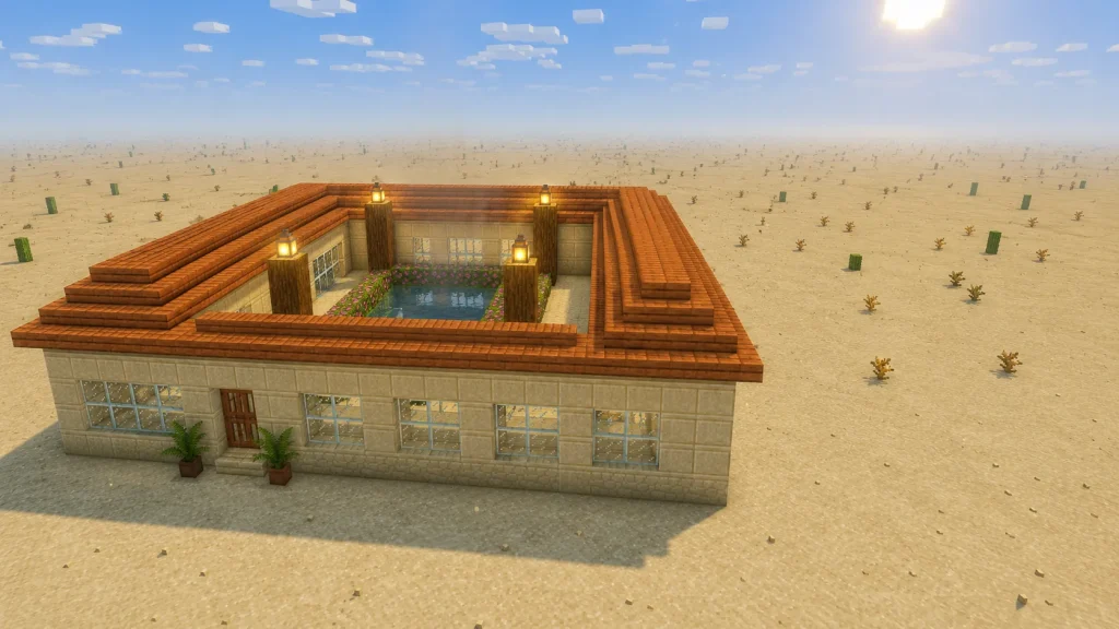 Cut Sandstone Courtyard House