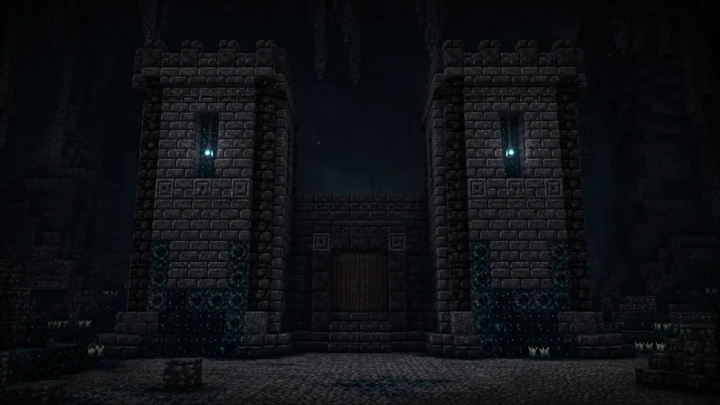 Deep Dark Twin-Tower Gatehouse