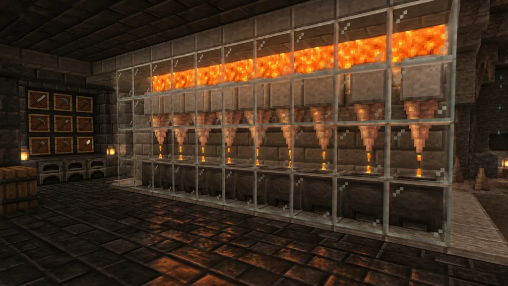 Dripstone Lava Farm Base