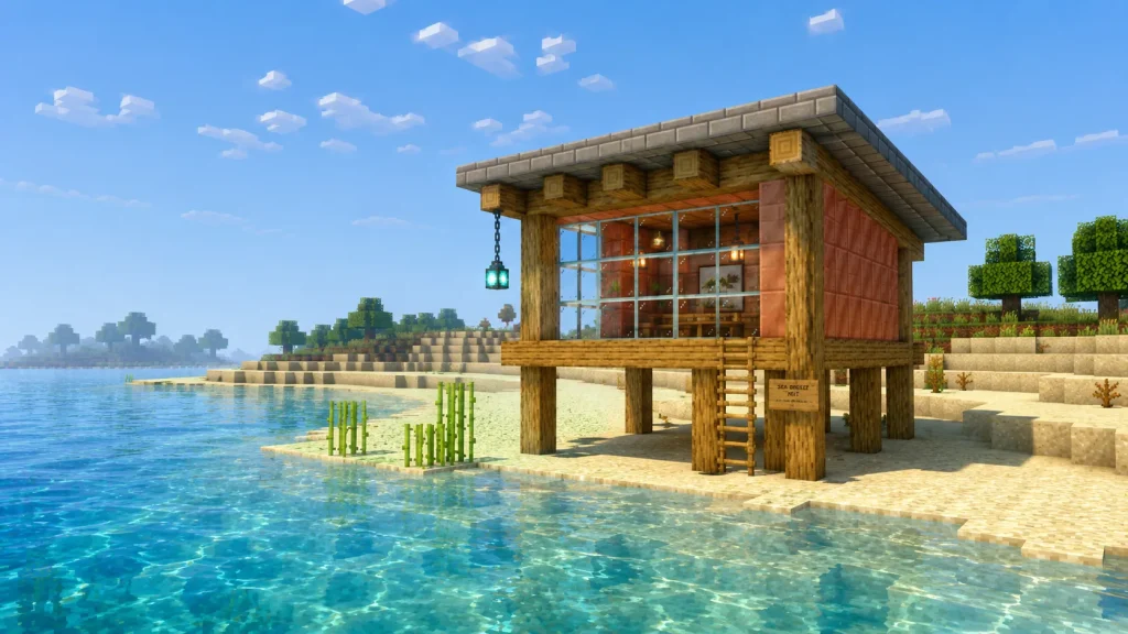 Exposed Copper Beach Hut
