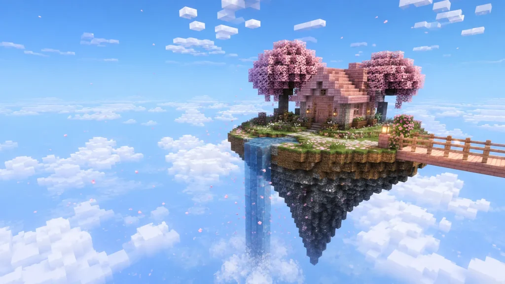 Floating Cherry Island Home
