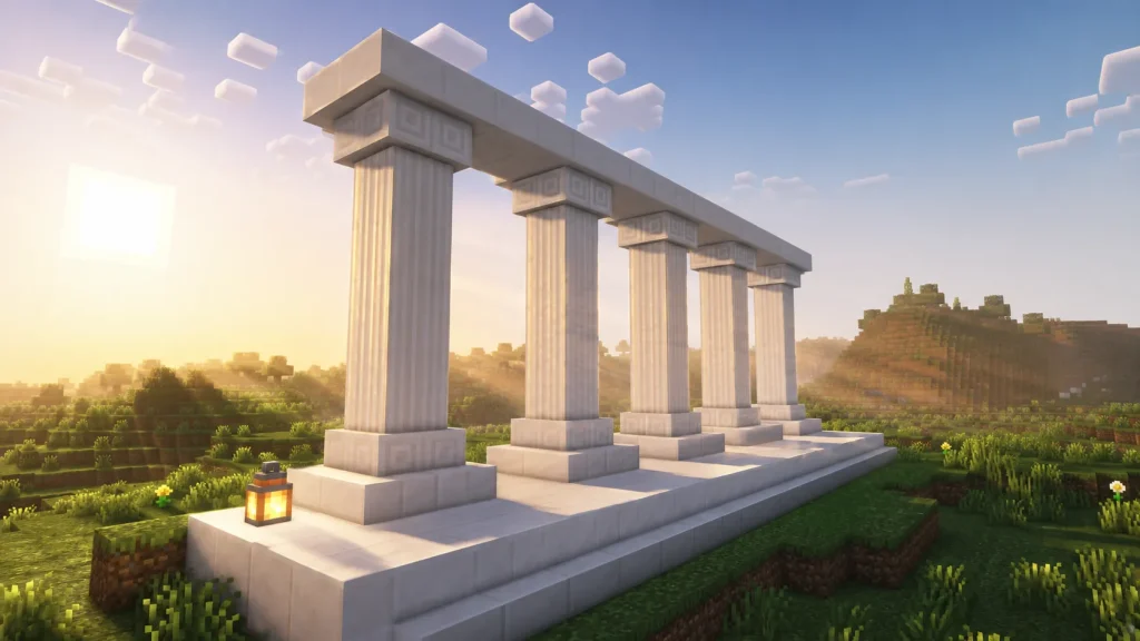 Fluted Quartz Colonnade