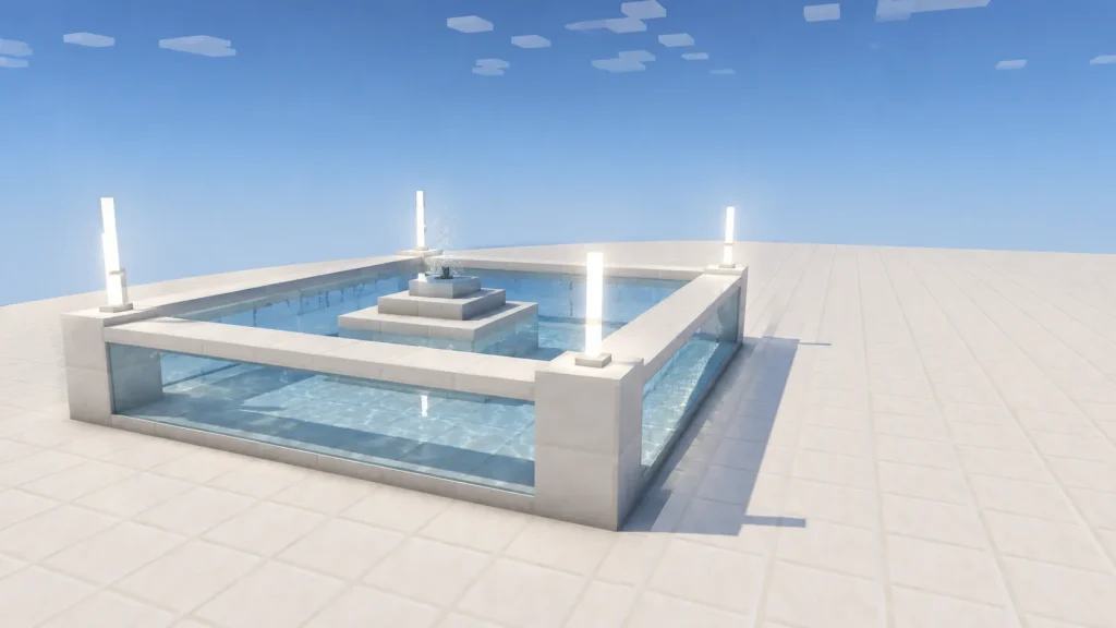 Glass and Quartz Reflecting Pool