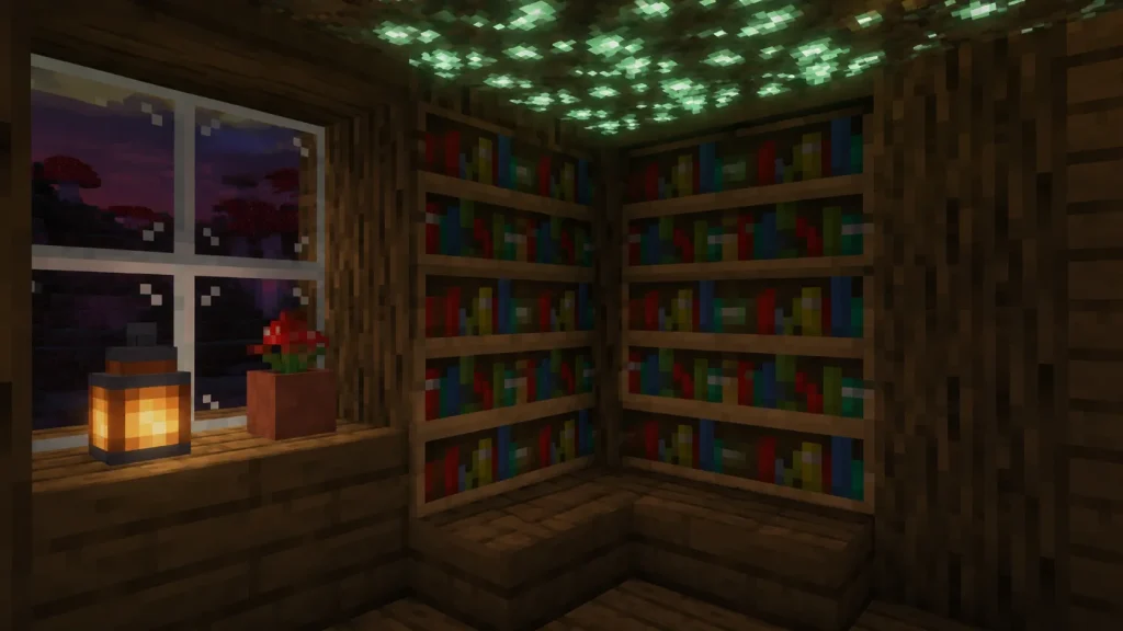 Glow Lichen Reading Nook Cabin