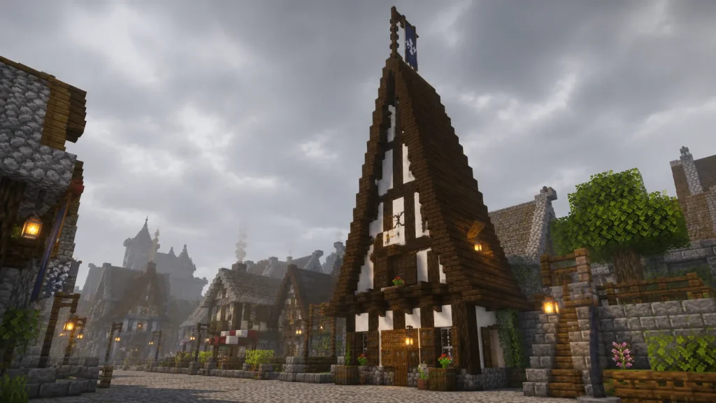 Half-Timbered Steeple Roof