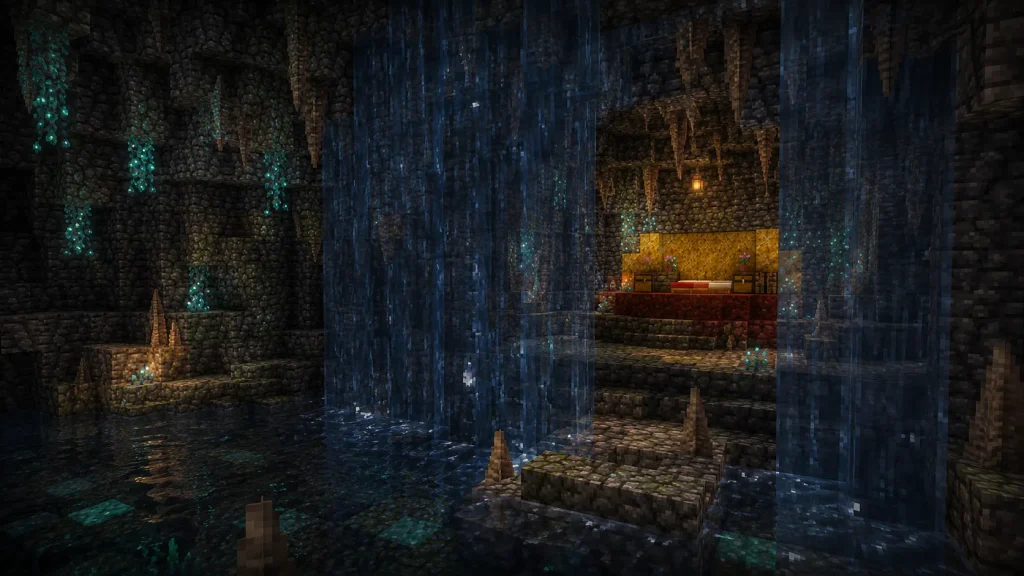 Hidden Sulfur Waterfall Grotto