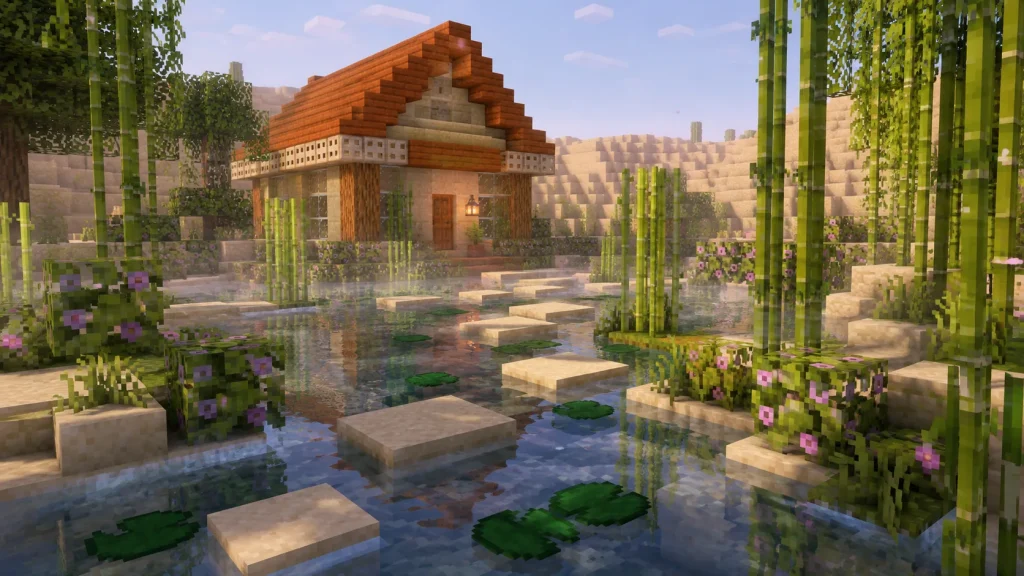 Lily-Pad Water Garden Cottage