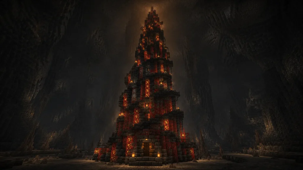 Molten-Look Cinnabar Spire