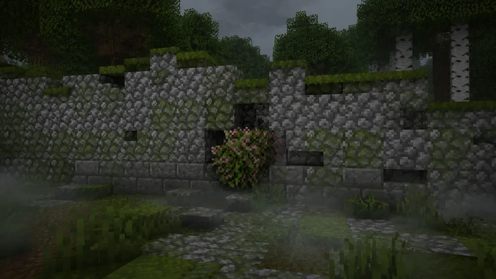 Mossy Overgrown Wall