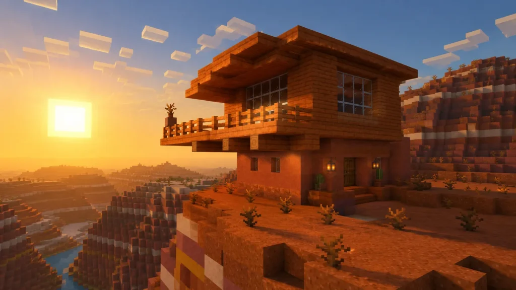 Overhang Balcony House