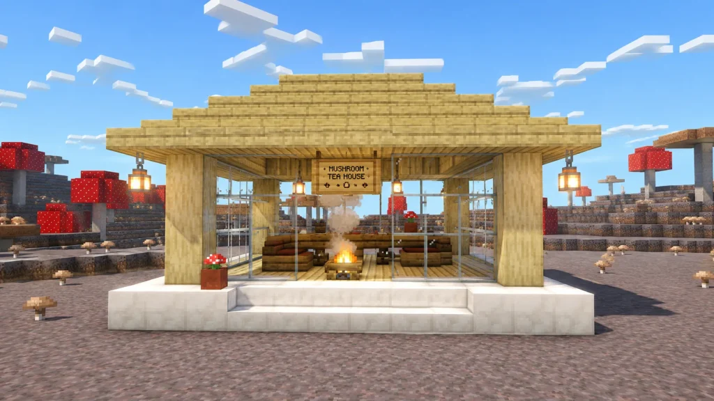 Pale Oak and Calcite Tea House