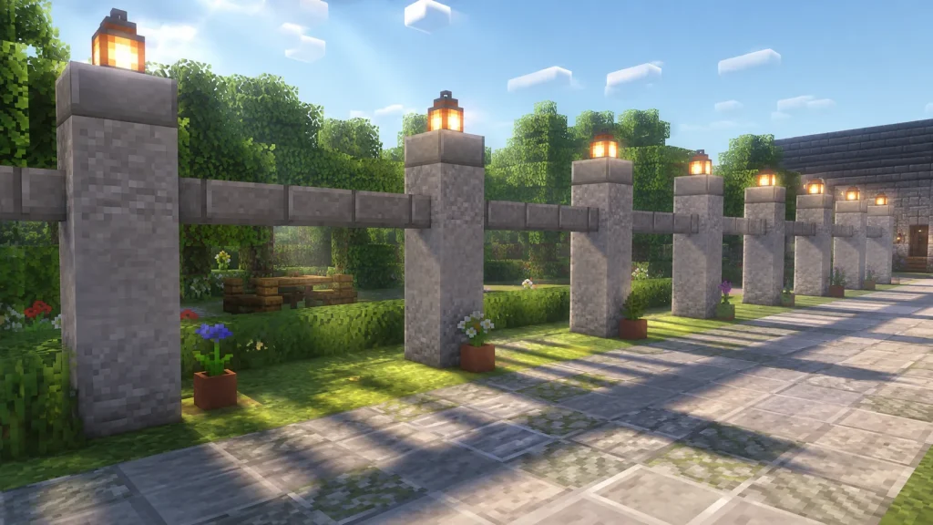 Pillar Colonnade Wall