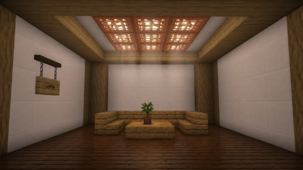 Recessed Ceiling Grid Lounge