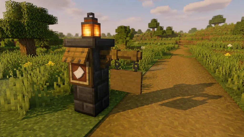 Roadside Mailbox and Sign Post