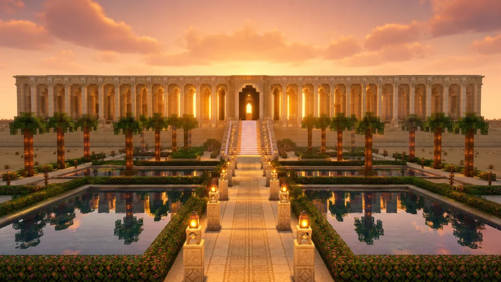Sandstone Palace with Oasis Garden