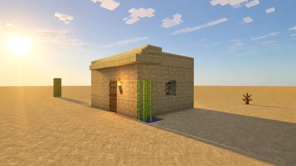 Simple Sandstone Starter Hut