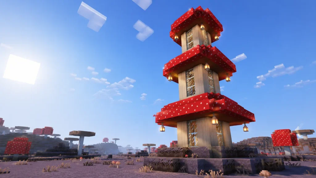 Stacked Mushroom Tower Home