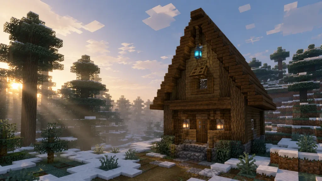 Steep Spruce Gable Roof