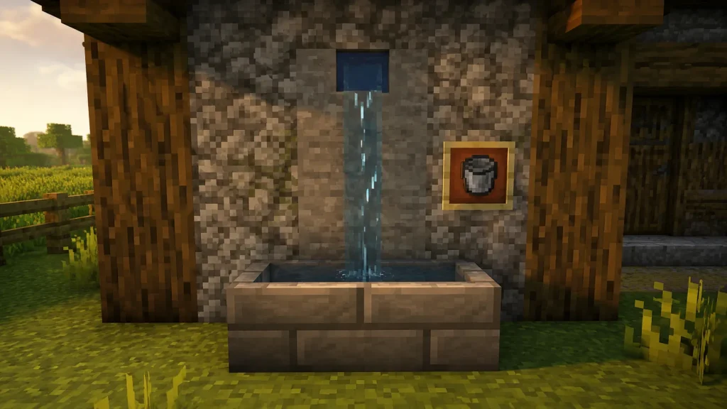 Stone Trough Water Spout