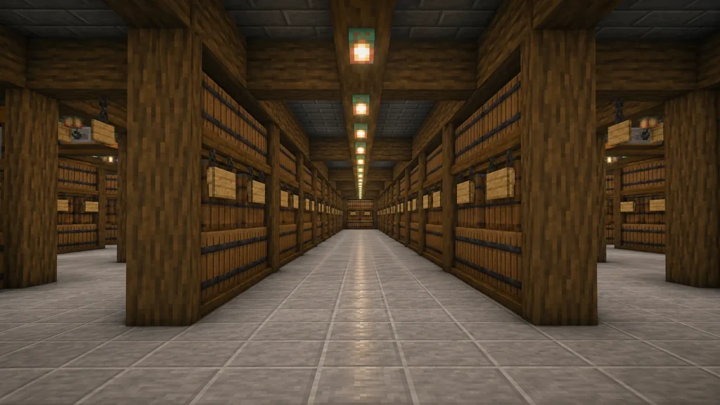 Storage Room Aisle Lighting