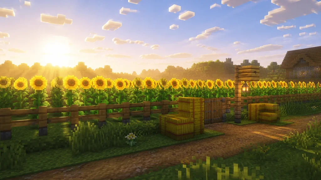 Sunflower Field Wall