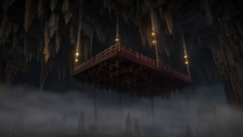 Suspended Root-and-Chain Platform