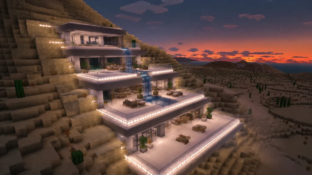 Terraced Hillside Modern Villa