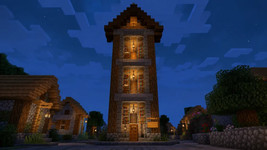 Village Librarian's Book Tower