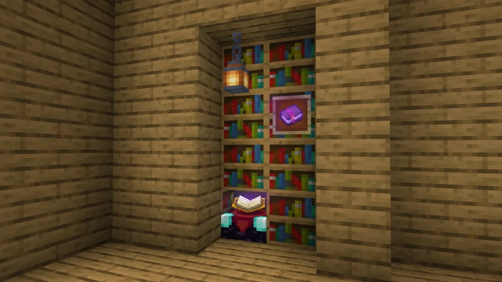 Wall-Mounted Bookshelf Corner