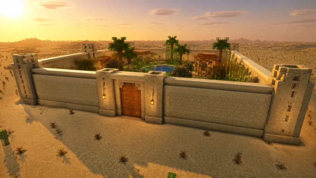 Walled Desert Compound